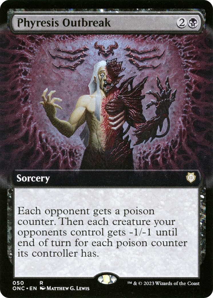 Phyresis Outbreak (Extended Art) [Phyrexia: All Will Be One Commander] | Exor Games Dartmouth