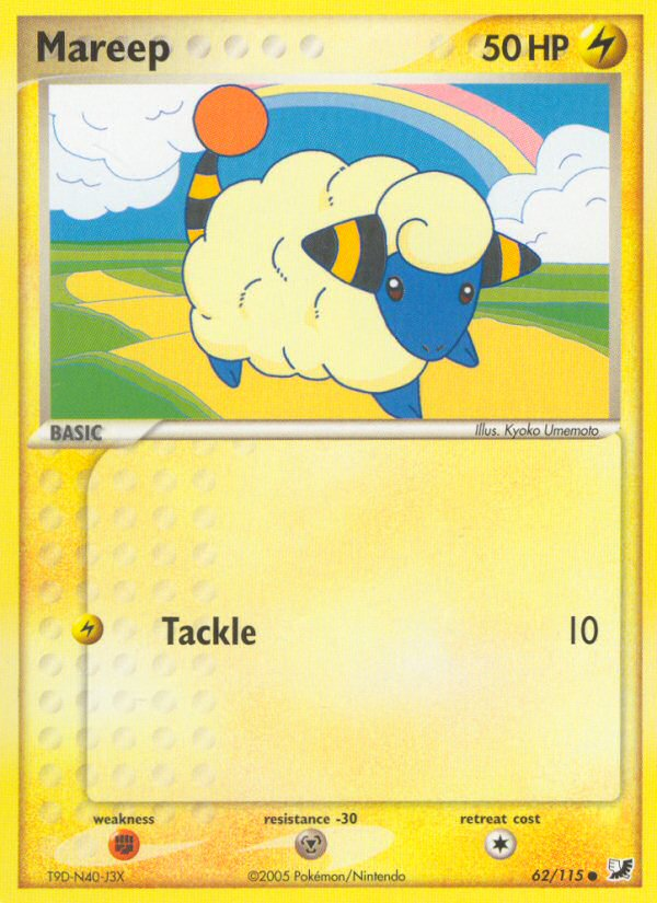 Mareep (62/115) [EX: Unseen Forces] | Exor Games Dartmouth