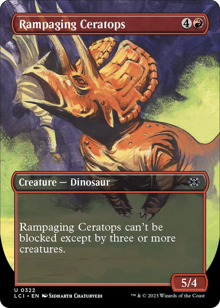 Rampaging Ceratops (Borderless) [The Lost Caverns of Ixalan] | Exor Games Dartmouth