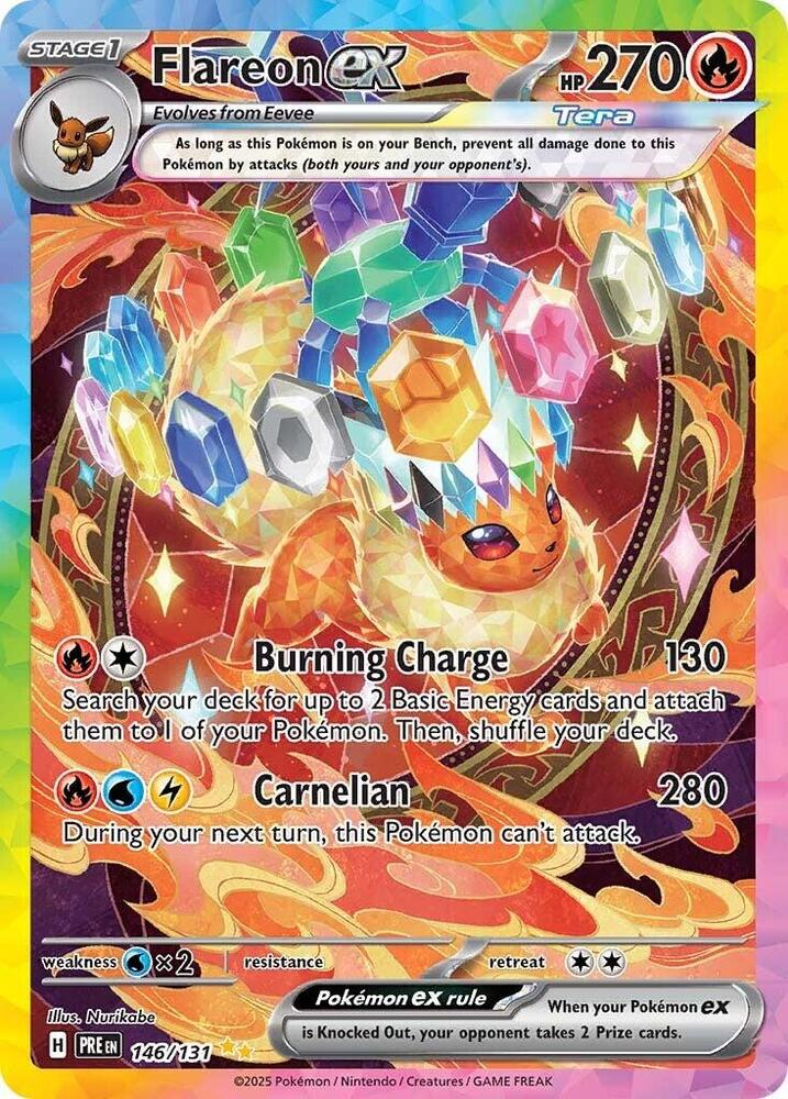 Flareon ex (146/131) [Scarlet & Violet: Prismatic Evolutions] | Exor Games Dartmouth