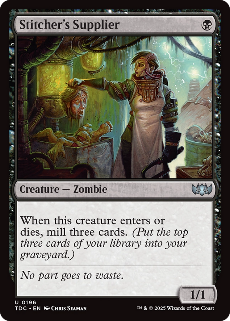 Stitcher's Supplier [Tarkir: Dragonstorm Commander] | Exor Games Dartmouth
