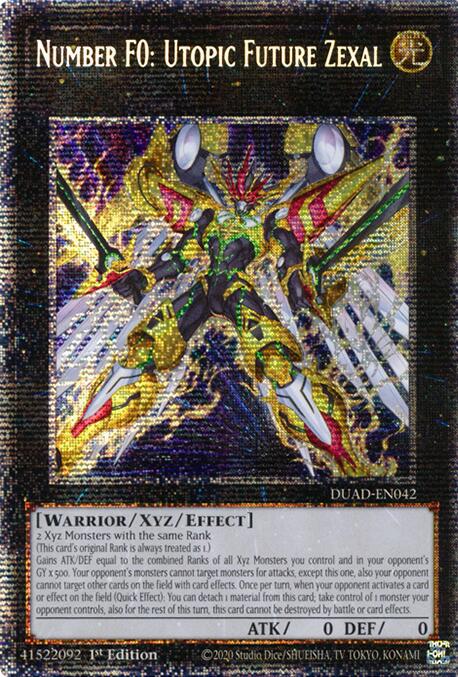 Number F0: Utopic Future Zexal (Starlight Rare) [DUAD-EN042] Starlight Rare | Exor Games Dartmouth