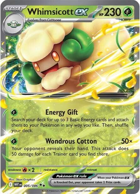 Whimsicott ex (005/086) [Scarlet & Violet: White Flare] | Exor Games Dartmouth