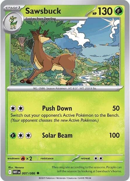 Sawsbuck (007/086) [Scarlet & Violet: White Flare] | Exor Games Dartmouth
