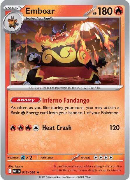 Emboar (013/086) [Scarlet & Violet: White Flare] | Exor Games Dartmouth
