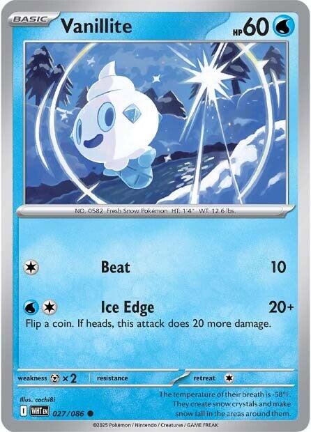Vanillite (027/086) [Scarlet & Violet: White Flare] | Exor Games Dartmouth