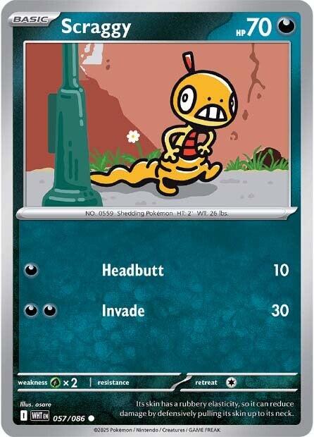 Scraggy (057/086) [Scarlet & Violet: White Flare] | Exor Games Dartmouth