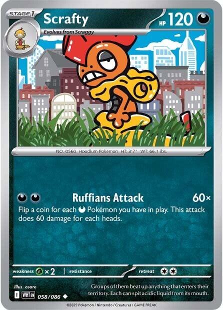 Scrafty (058/086) [Scarlet & Violet: White Flare] | Exor Games Dartmouth