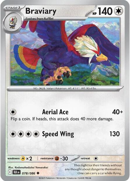 Braviary (078/086) [Scarlet & Violet: Black Bolt] | Exor Games Dartmouth