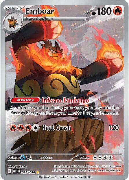 Emboar (098/086) [Scarlet & Violet: White Flare] | Exor Games Dartmouth