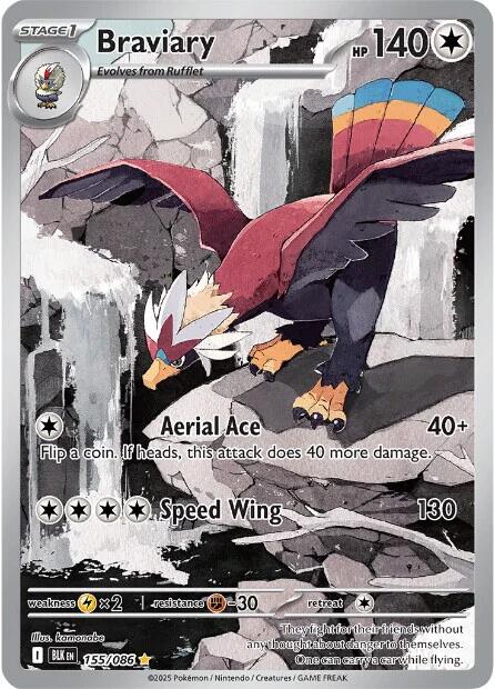 Braviary (155/086) [Scarlet & Violet: Black Bolt] | Exor Games Dartmouth