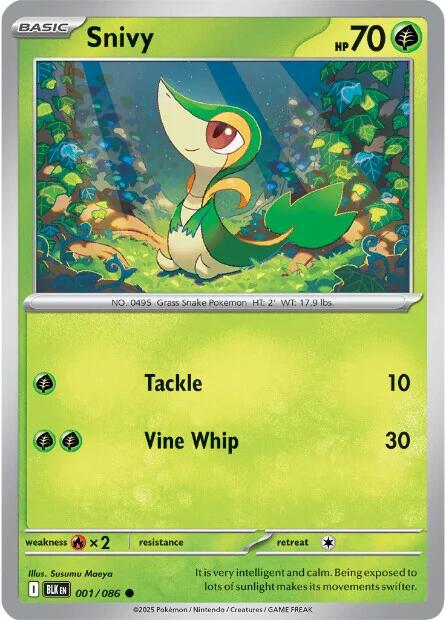 Snivy (001/086) [Scarlet & Violet: Black Bolt] | Exor Games Dartmouth