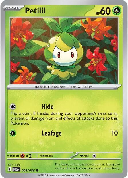 Petilil (006/086) [Scarlet & Violet: Black Bolt] | Exor Games Dartmouth