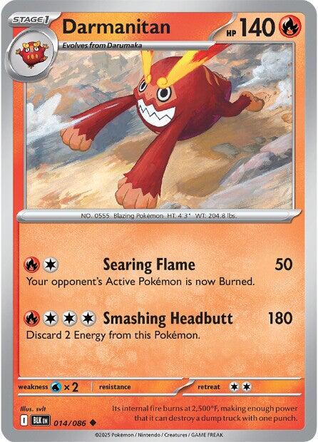 Darmanitan (014/086) [Scarlet & Violet: Black Bolt] | Exor Games Dartmouth