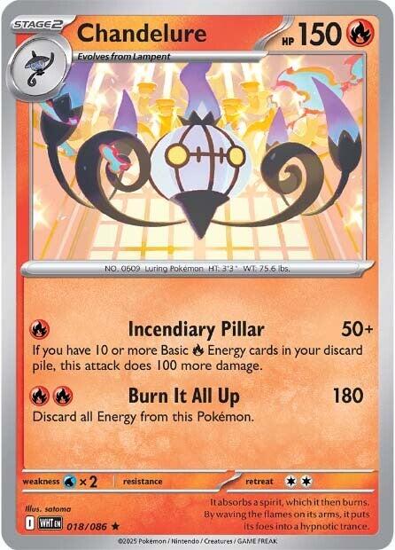 Chandelure (018/086) [Scarlet & Violet: White Flare] | Exor Games Dartmouth