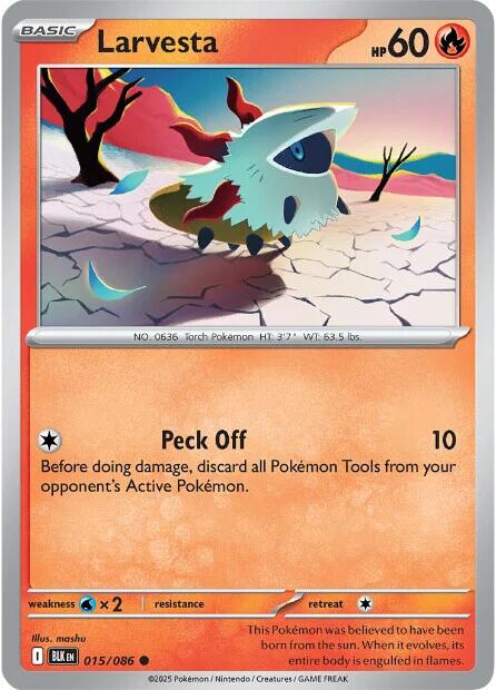 Larvesta (015/086) [Scarlet & Violet: Black Bolt] | Exor Games Dartmouth