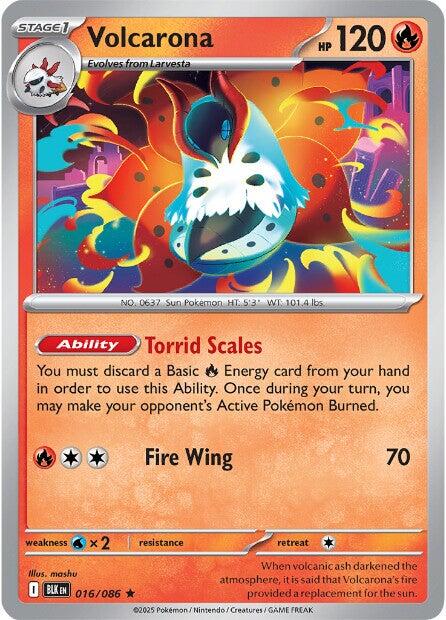 Volcarona (016/086) [Scarlet & Violet: Black Bolt] | Exor Games Dartmouth