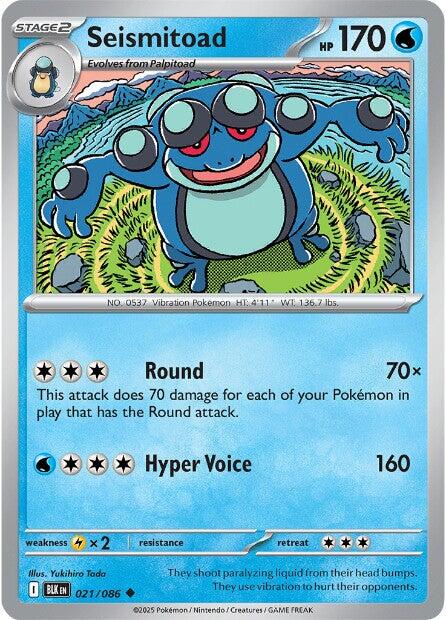 Seismitoad (021/086) [Scarlet & Violet: Black Bolt] | Exor Games Dartmouth
