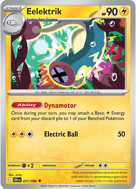 Eelektrik (031/086) [Scarlet & Violet: Black Bolt] | Exor Games Dartmouth
