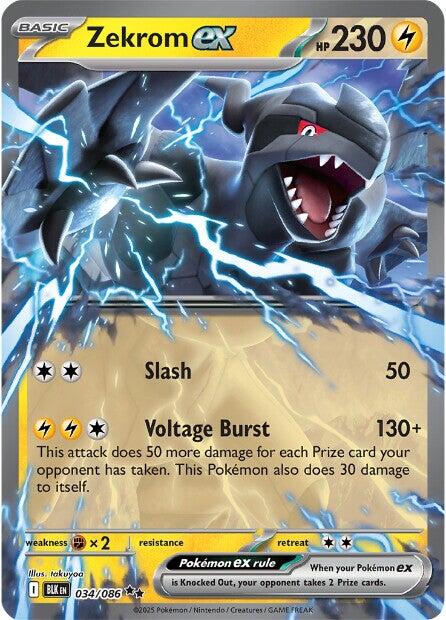 Zekrom ex (034/086) [Scarlet & Violet: Black Bolt] | Exor Games Dartmouth