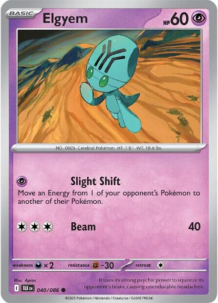 Elgyem (040/086) [Scarlet & Violet: Black Bolt] | Exor Games Dartmouth
