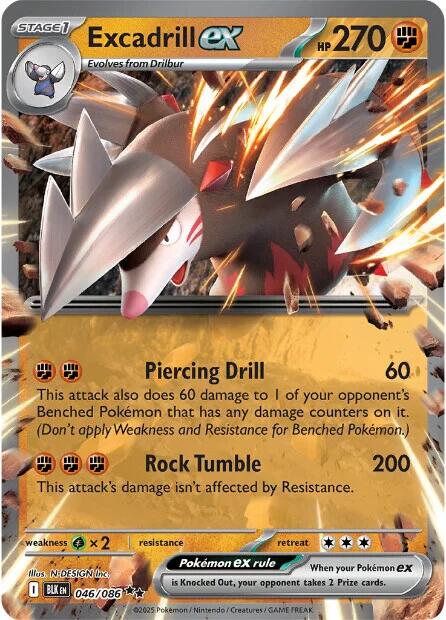 Excadrill ex (046/086) [Scarlet & Violet: Black Bolt] | Exor Games Dartmouth