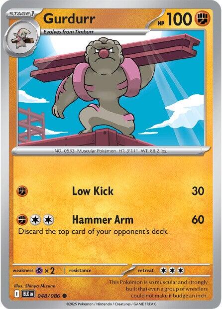 Gurdurr (048/086) (Reverse Holo) [Scarlet & Violet: Black Bolt] | Exor Games Dartmouth