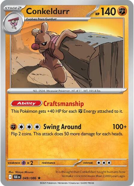 Conkeldurr (049/086) [Scarlet & Violet: Black Bolt] | Exor Games Dartmouth