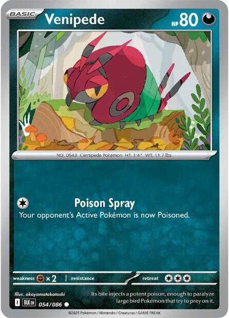 Venipede (054/086) [Scarlet & Violet: Black Bolt] | Exor Games Dartmouth