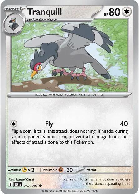 Tranquill (072/086) [Scarlet & Violet: Black Bolt] | Exor Games Dartmouth