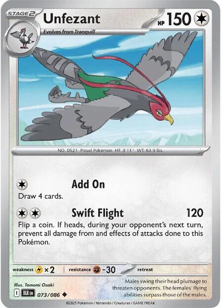 Unfezant (073/086) [Scarlet & Violet: Black Bolt] | Exor Games Dartmouth