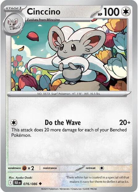 Cinccino (076/086) [Scarlet & Violet: Black Bolt] | Exor Games Dartmouth