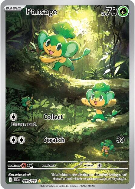 Pansage (089/086) [Scarlet & Violet: Black Bolt] | Exor Games Dartmouth