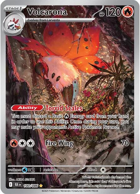Volcarona (100/086) [Scarlet & Violet: Black Bolt] | Exor Games Dartmouth