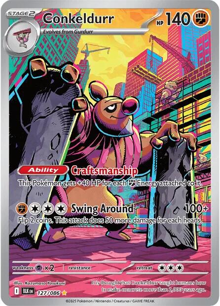 Conkeldurr (127/086) [Scarlet & Violet: Black Bolt] | Exor Games Dartmouth