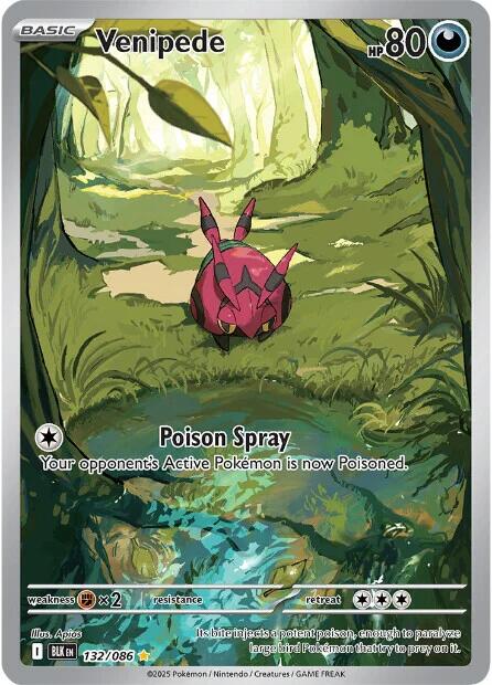 Venipede (132/086) [Scarlet & Violet: Black Bolt] | Exor Games Dartmouth