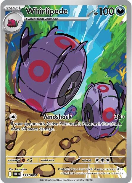 Whirlipede (133/086) [Scarlet & Violet: Black Bolt] | Exor Games Dartmouth