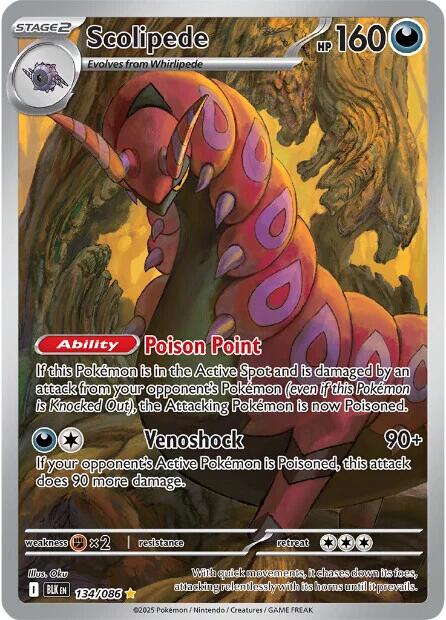 Scolipede (134/086) [Scarlet & Violet: Black Bolt] | Exor Games Dartmouth