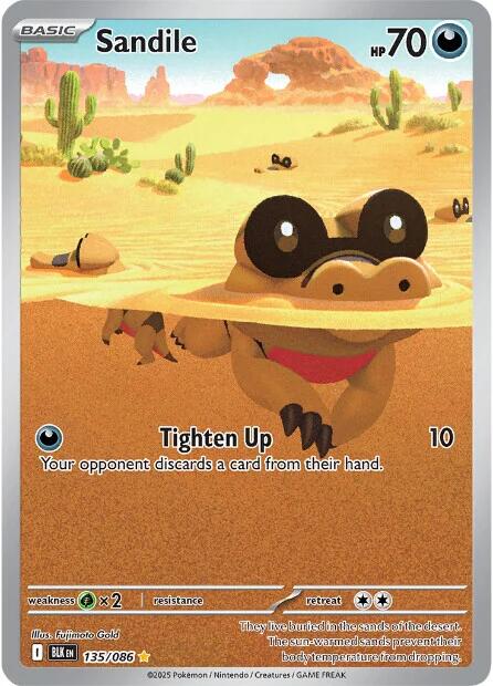 Sandile (135/086) [Scarlet & Violet: Black Bolt] | Exor Games Dartmouth