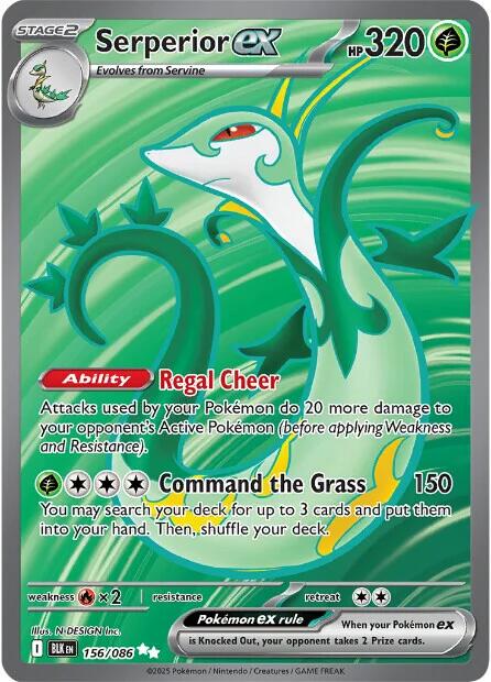 Serperior ex (156/086) [Scarlet & Violet: Black Bolt] | Exor Games Dartmouth