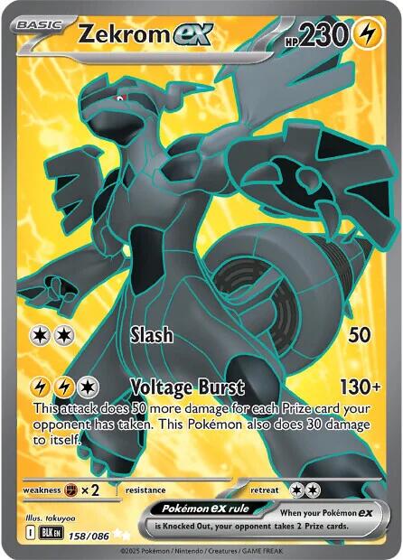 Zekrom ex (158/086) [Scarlet & Violet: Black Bolt] | Exor Games Dartmouth
