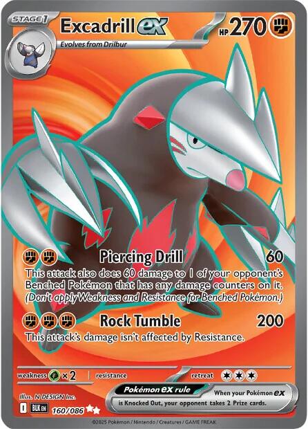 Excadrill ex (160/086) [Scarlet & Violet: Black Bolt] | Exor Games Dartmouth