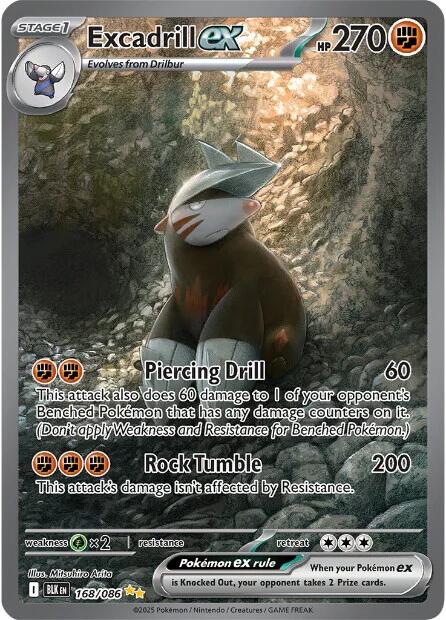Excadrill ex (168/086) [Scarlet & Violet: Black Bolt] | Exor Games Dartmouth