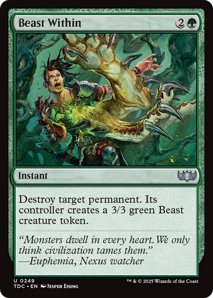 Beast Within [Tarkir: Dragonstorm Commander] | Exor Games Dartmouth
