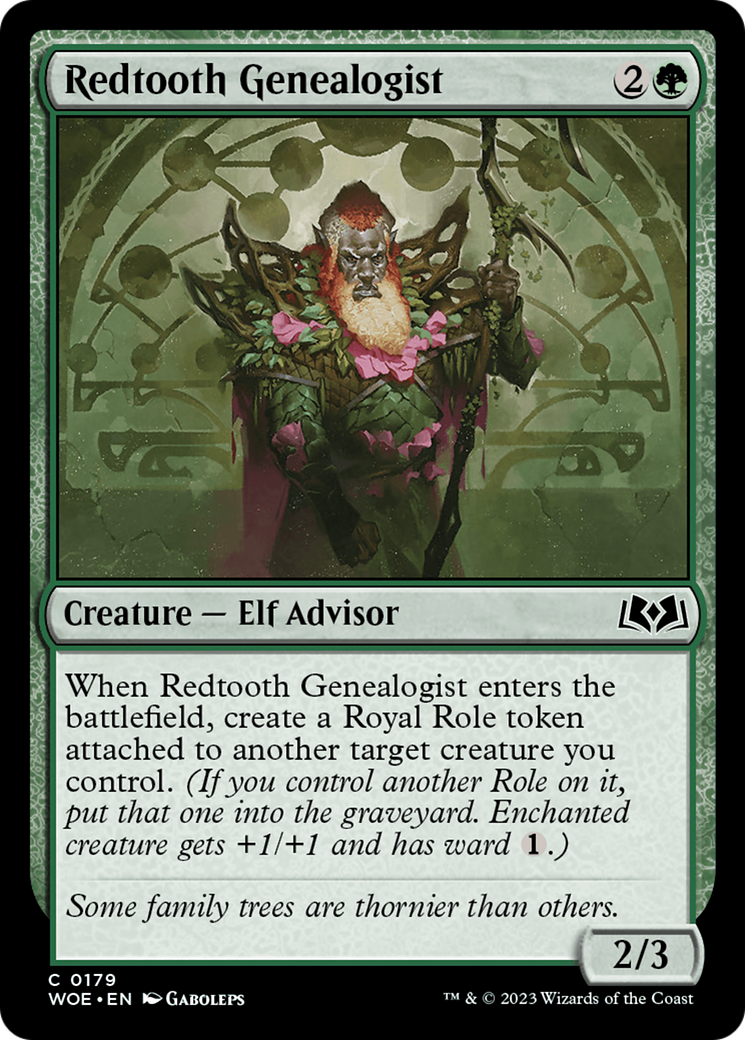 Redtooth Genealogist [Wilds of Eldraine] | Exor Games Dartmouth