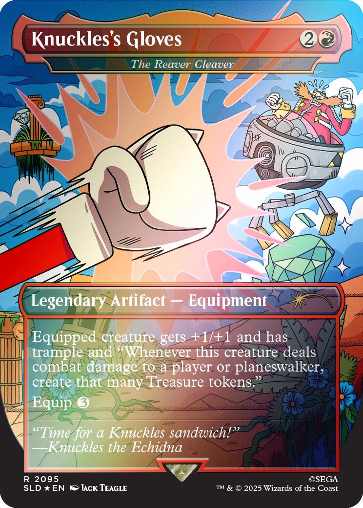 Knuckles's Gloves - The Reaver Cleaver (Rainbow Foil) [Secret Lair Drop Series] | Exor Games Dartmouth