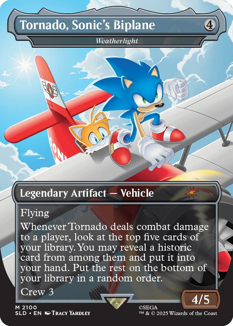 Tornado, Sonic's Biplane - Weatherlight [Secret Lair Drop Series] | Exor Games Dartmouth