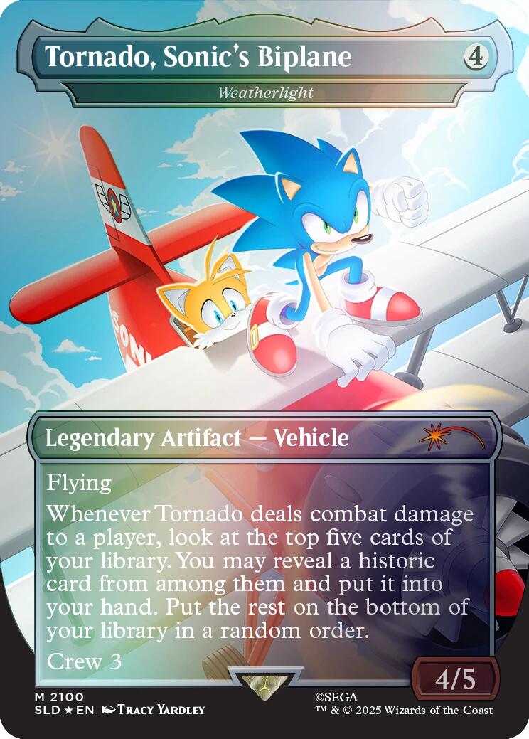 Tornado, Sonic's Biplane - Weatherlight (Rainbow Foil) [Secret Lair Drop Series] | Exor Games Dartmouth