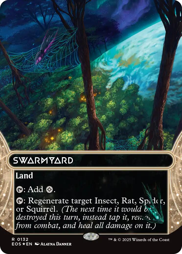 Swarmyard (0132) (Borderless) (Galaxy Foil) [Edge of Eternities: Stellar Sights] | Exor Games Dartmouth