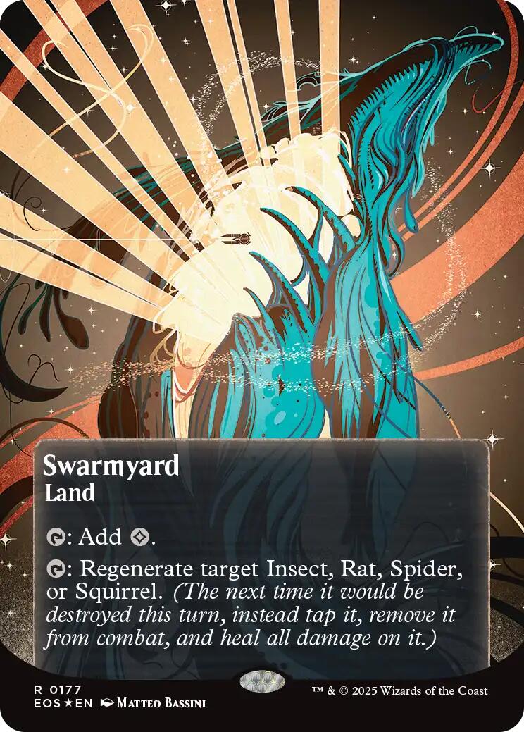 Swarmyard (0087) (Borderless) (Galaxy Foil) [Edge of Eternities: Stellar Sights] | Exor Games Dartmouth